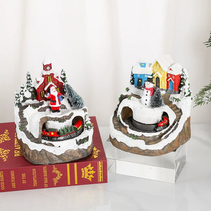 New Arrival with Concert Rotate Christmas Resin Decorations Decoration Christmas Gift Ornament