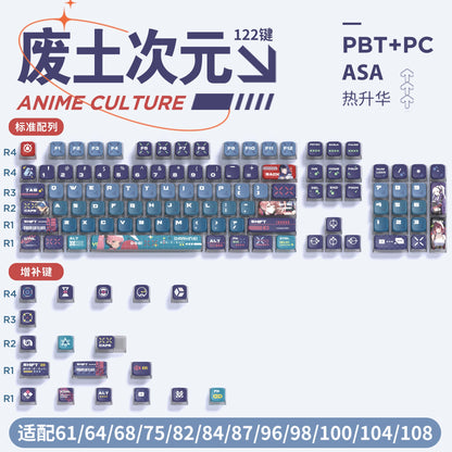 Sublimation PBT Transparent Customized Cute Key Cap