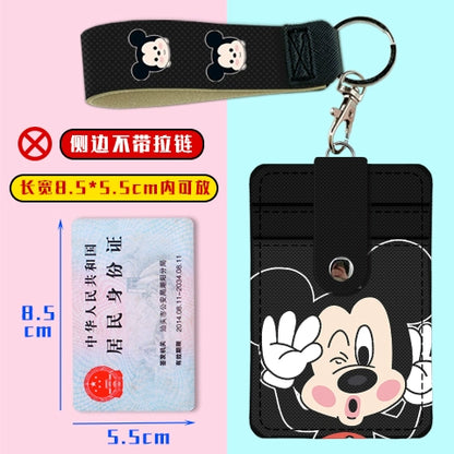 Cute Student Campus Multi-Card Position Bus Pass Card Case Keychain Access Control Student Card Protective Case Meal Card Holder