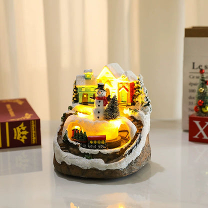 New Arrival with Concert Rotate Christmas Resin Decorations Decoration Christmas Gift Ornament