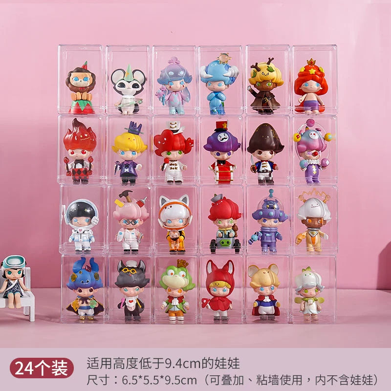 Blind Box Transparent Hand-Made Cute Grain Wall Storage Display Stand