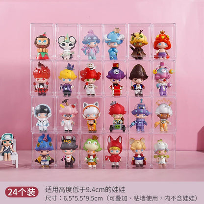 Blind Box Transparent Hand-Made Cute Grain Wall Storage Display Stand