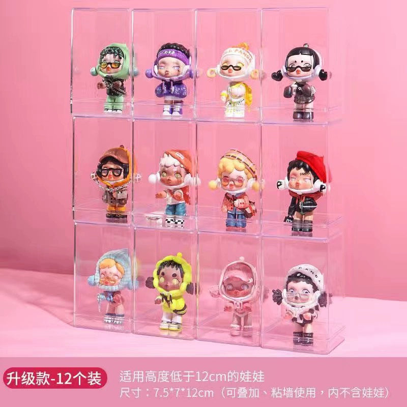 Transparent and Dustproof Single Hand-Made Shelf Display Box