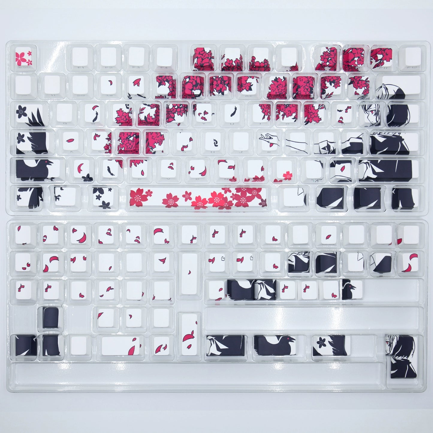 Sublimation Young Adult Five Sides Original Height Transparent Keycap