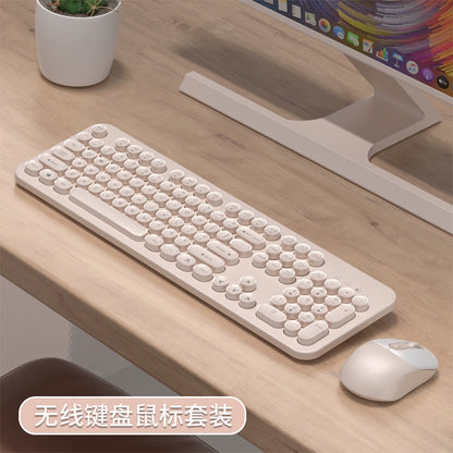 Retro Punk Game Office Cute Wireless Keyboard