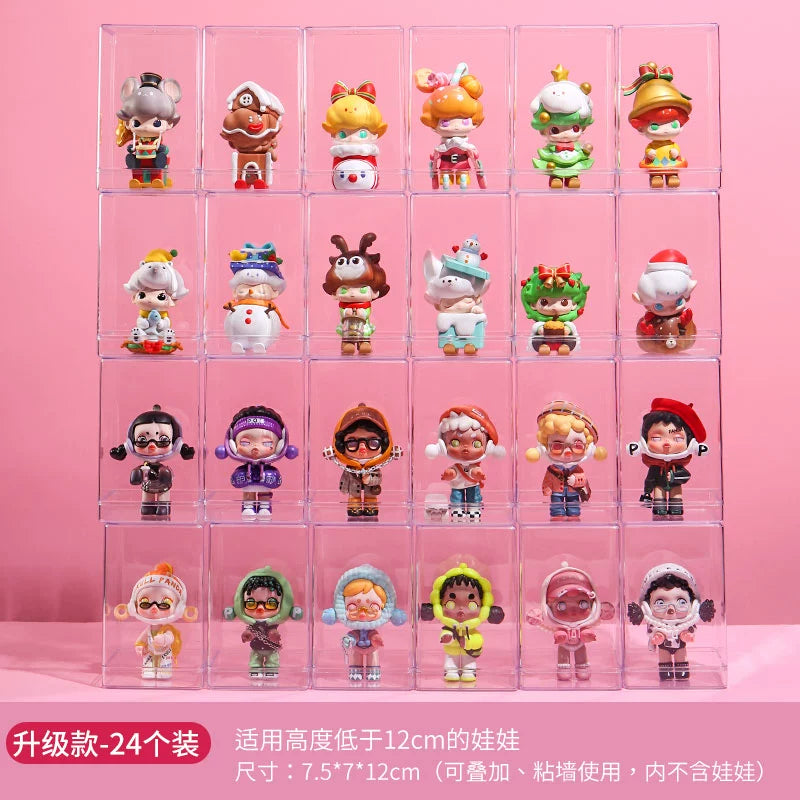 Blind Box Transparent Hand-Made Cute Grain Wall Storage Display Stand