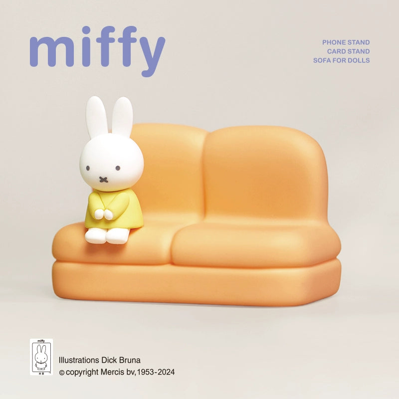 Authentic Miffy Rabbit Sofa Mobile Phone Bracket Series Second Generation Blind Box Tide Toy Garage Kit Cute Doll Ornaments Gift