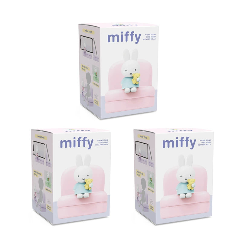 Authentic Miffy Rabbit Sofa Mobile Phone Bracket Series Second Generation Blind Box Tide Toy Garage Kit Cute Doll Ornaments Gift