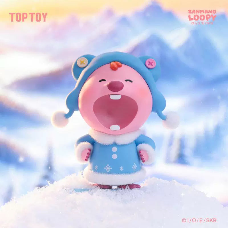 Toptoy Ruby Doll Blind Box Loopy Wonderful Winter Series Flocking Hand-Made Christmas Gift Toys Ornaments