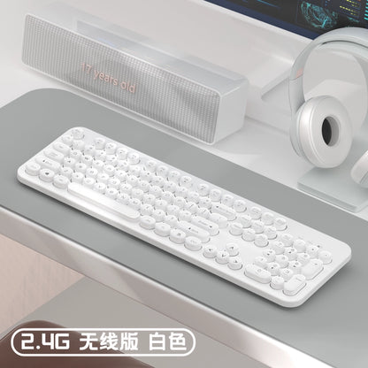 Retro Punk Game Office Cute Wireless Keyboard