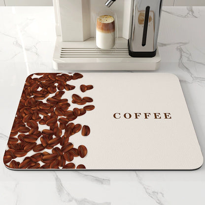 Diatom Ooze Coffee Machine Absorbent Pads Japanese Style Dining Table Heat Proof Mat Countertop Disposable Water Draining Pad Kitchen Bar Table Mat