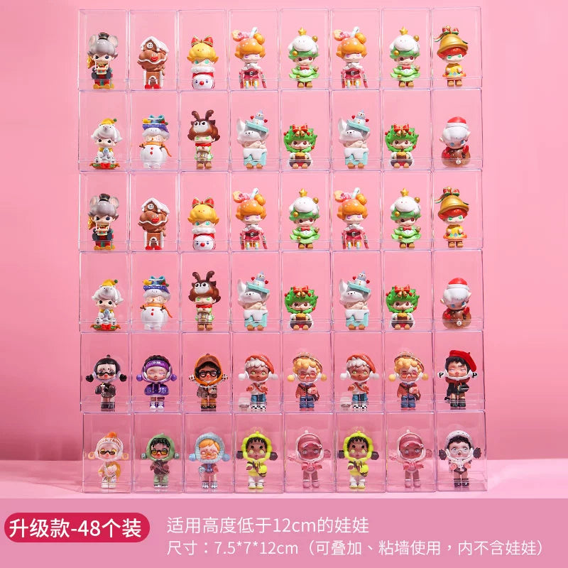 Blind Box Transparent Hand-Made Cute Grain Wall Storage Display Stand