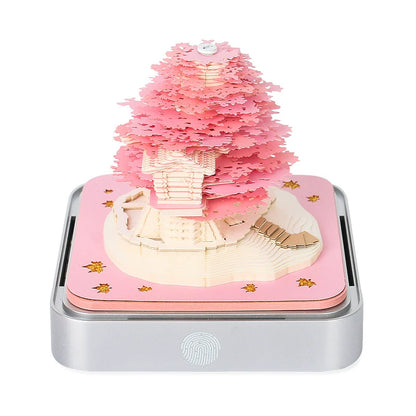 2025 Calendar Cross-Border Christmas Gift New Year Gift 3D Three-Dimensional Note Tree House Paper Carving Decoration Earth Calendar