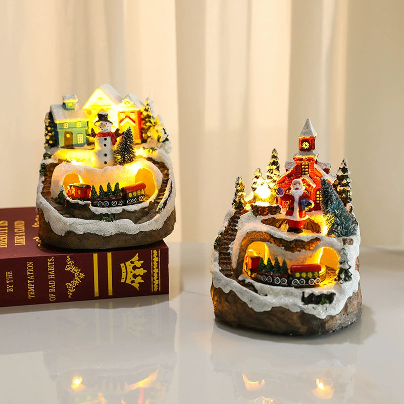 New Arrival with Concert Rotate Christmas Resin Decorations Decoration Christmas Gift Ornament