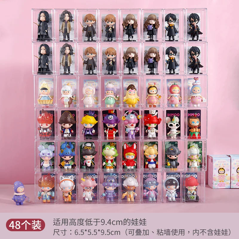 Blind Box Transparent Hand-Made Cute Grain Wall Storage Display Stand