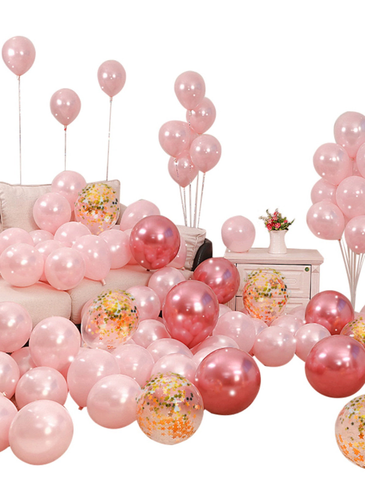 Internet Celebrity Pink for Birthdays and Valentine's Days Proposal Declaration Balloon