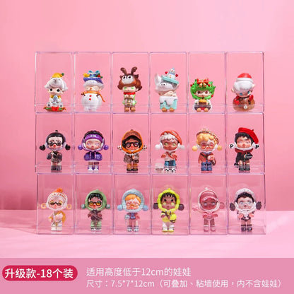 Blind Box Transparent Hand-Made Cute Grain Wall Storage Display Stand