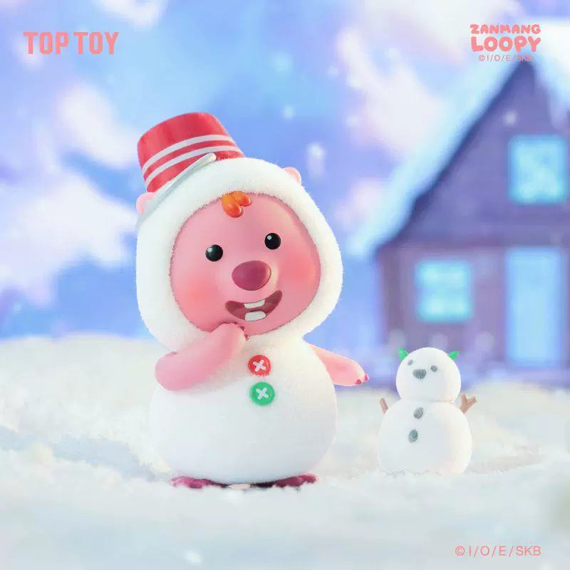 Toptoy Ruby Doll Blind Box Loopy Wonderful Winter Series Flocking Hand-Made Christmas Gift Toys Ornaments