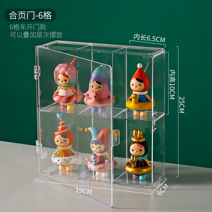 Blind Box Storage Display Stand Hand Office Pop Mart Display Box Storage Box Transparent Acrylic Model Doll Hand Office