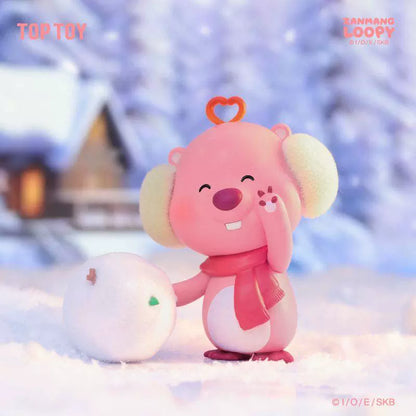 Toptoy Ruby Doll Blind Box Loopy Wonderful Winter Series Flocking Hand-Made Christmas Gift Toys Ornaments