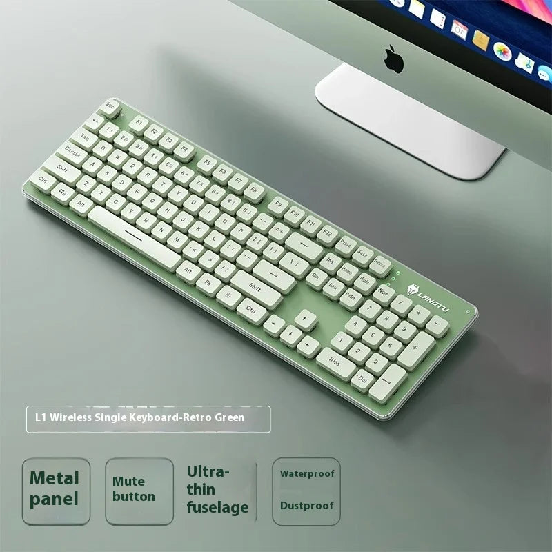 Langtu L1 Mechanical Keyboard Feels Silent Wireless Keyboard Quiet Quiet Desktop Notebook E -Sports Game Office