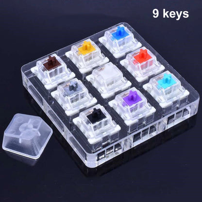 Outemu Switches Tester for Mechanical Keyboard Gaming Switch Blue Linear Clicky Slient Silver White SMD Axis Customize Gaming