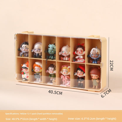 Pop Mart Storage Box Dustproof Large Acrylic Storage Cabinet PopMart Hand-Made Blind Box Storage Display Stand