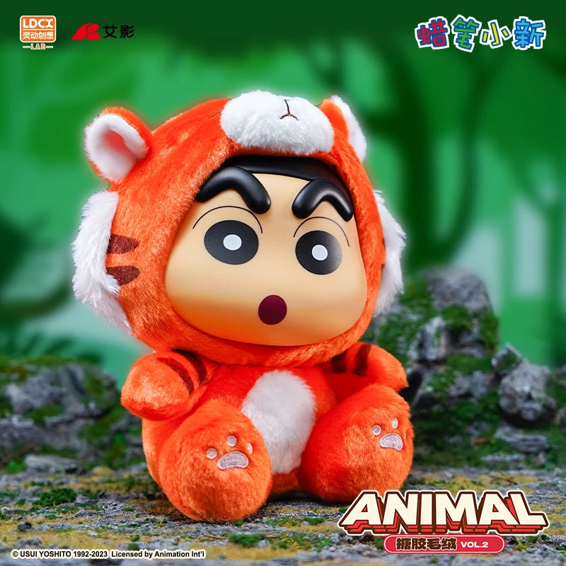 New Dynamic Creativity Crayon Shin Chan Vinyl Plush Doll Mascot Series New Year Gift Doll Handmade Blind Box Christmas Gifts