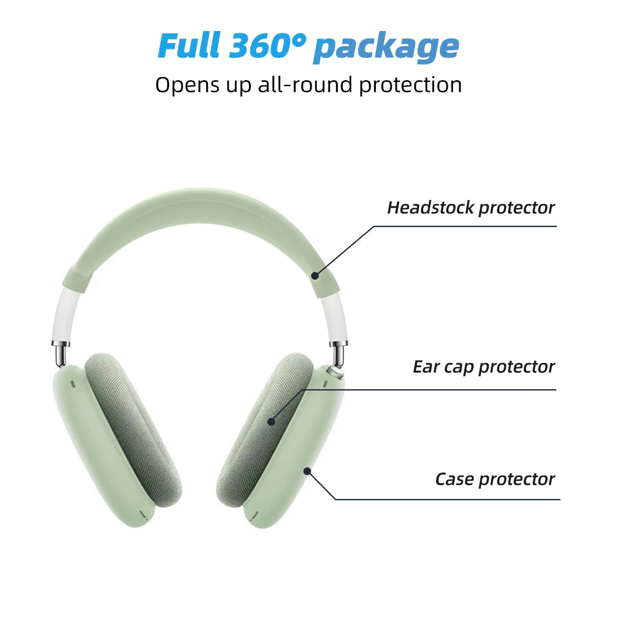 Soft Anti-Shockproof Headband Cover For AirPods Max Silicone Headphones Protective Case Replacement Cover Earphone Accessories