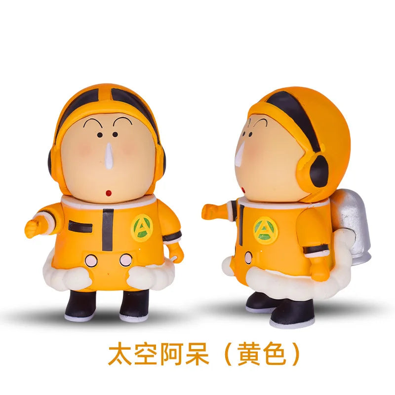 New 6Types Crayon Shin-chan peripherals Nohara Shinnosuke Kasukabe Space Defense Force model doll ornaments