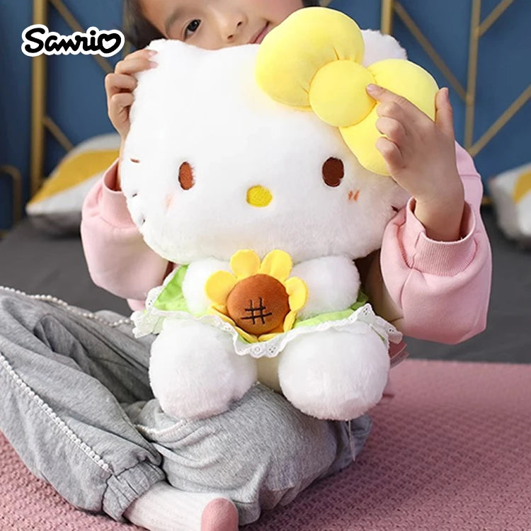 Sanrio Hello Kitty Cinnamoroll Anime Cute Cats Children Stuffed Toys Plush Toys Kawaii Baby Birthday Party Gifts Dolls For Girls