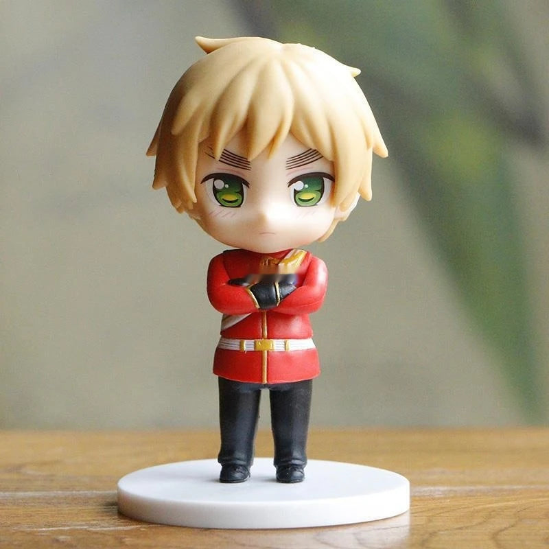 Anime Axis Powers Hetalia Feliciano Vargas Francis Bonnefoy World Star Pvc Action Figures 10cm Collection Model Child Toys Gift