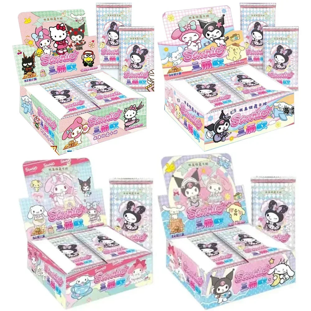 HelloKitty Card Global Travel Theme Collection Cards Sanrio Series Pink Cute Cards Genuine Authorized Collection Card