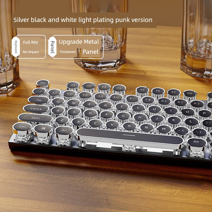 Dazzling E104 Retro Wired Keyclick Mechanical Keyboard