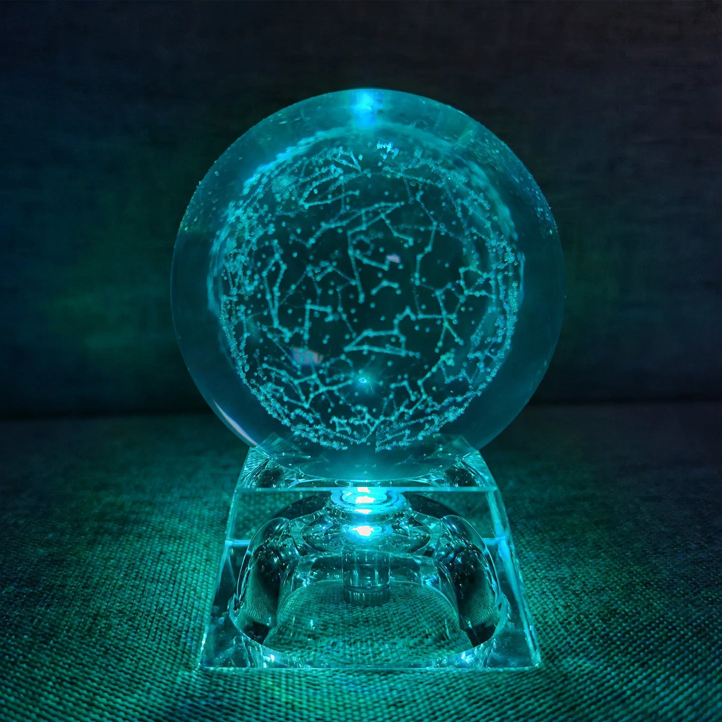 LED Crystal Ball 3D Solar System Planets Crystal Ball Glass Ball Home Decoration Valentine's Day Gift Ornament