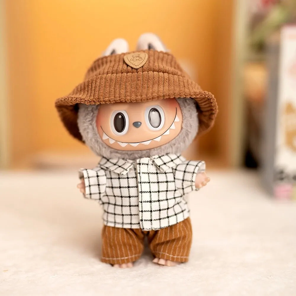 17cm Labubu I II Cute Plush Doll'S Clothes Idol Dolls Sitting Party Small Suits Clothing Accessories For Korea Kpop Exo