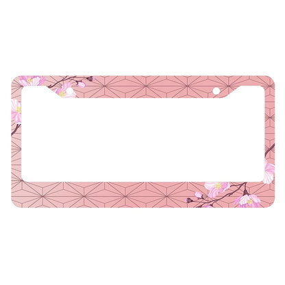 Japanese anime personalized and standardized car license plate frame color scheme Cute matching customized products -2