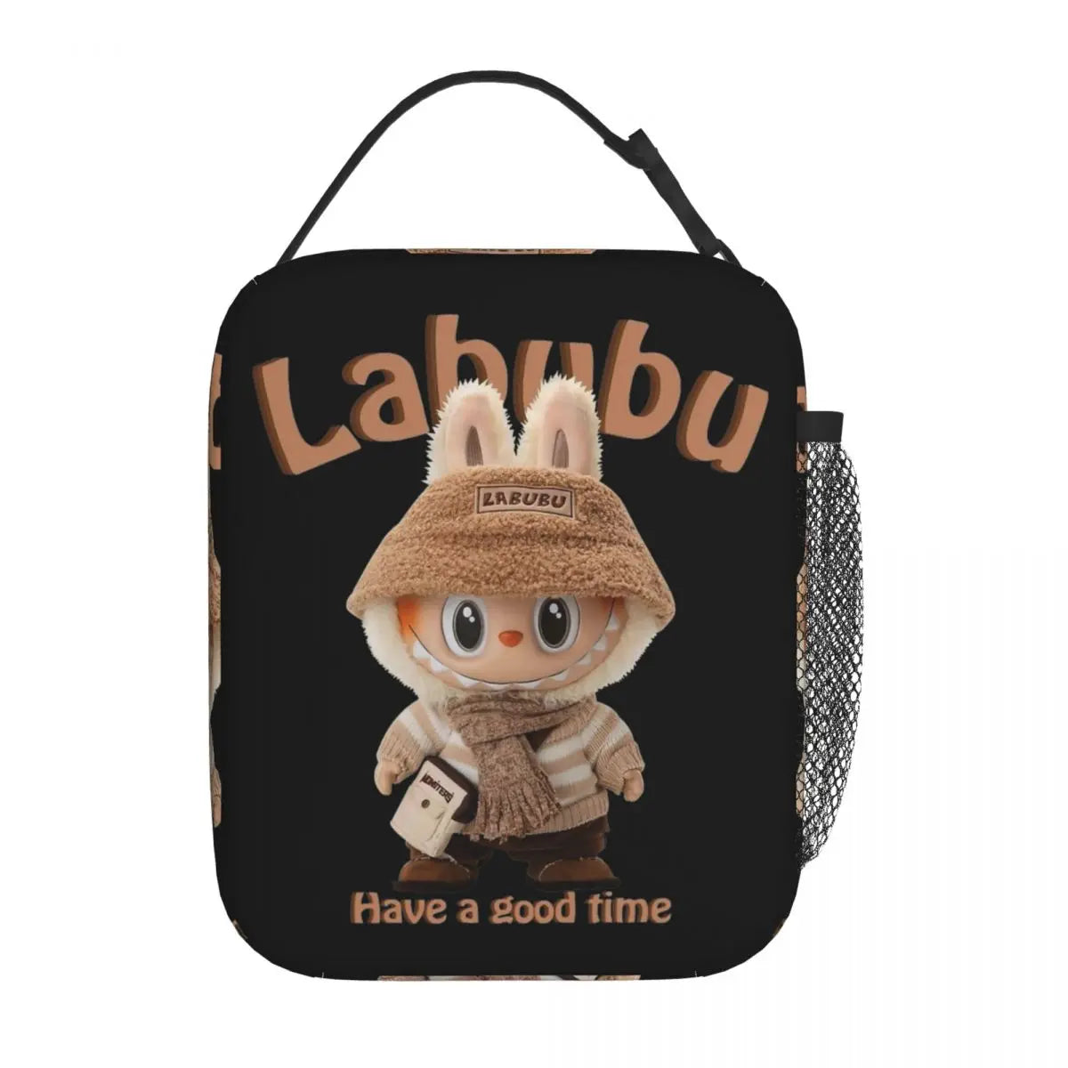 Labubu Nude Have A Good Time Popmart Merch Insulated Lunch Bag For Office Food Container Portable Cooler Thermal Bento Box