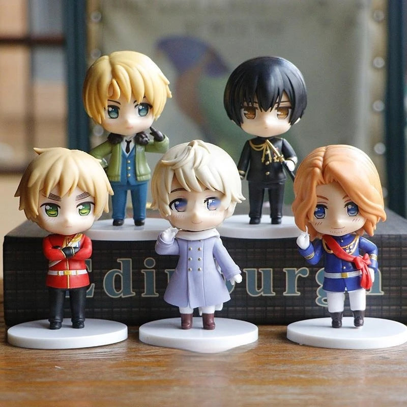 Anime Axis Powers Hetalia Feliciano Vargas Francis Bonnefoy World Star Pvc Action Figures 10cm Collection Model Child Toys Gift