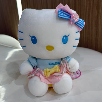 100% Genuine Sanrio Hello Kitty Kuromi Melody Cartoon Plush Stuffed Toys Soft Pillow Plushies Cute Doll Birthday Gifts For Girl