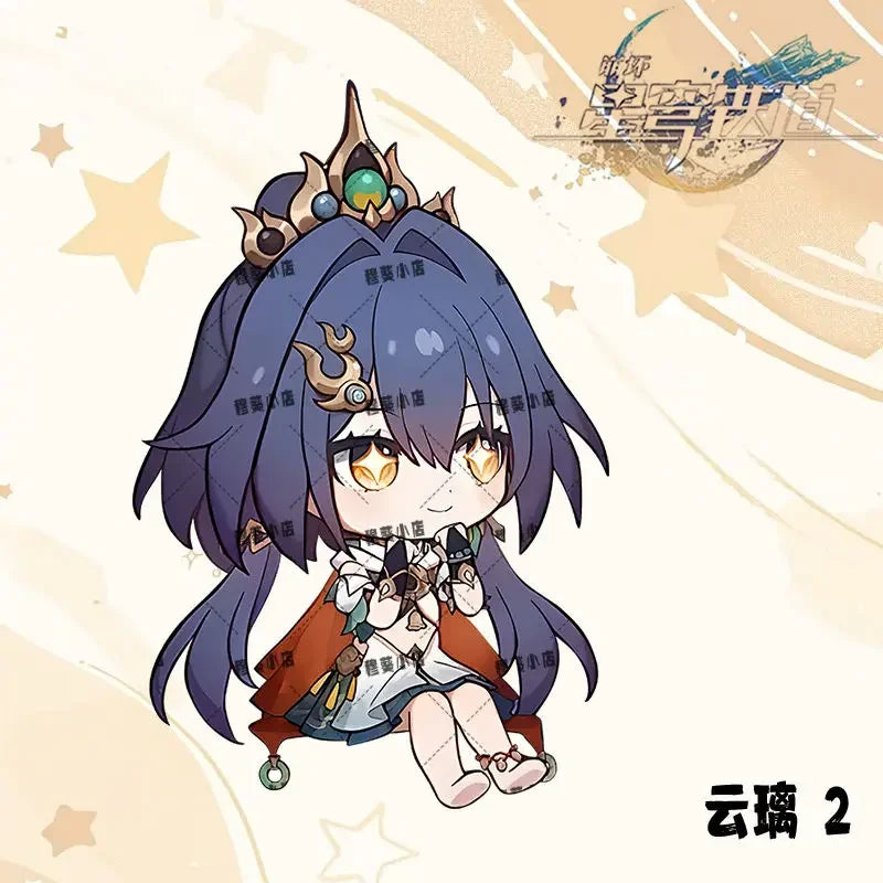 Honkai:Star Rail Boothill Jade Live Broadcast Guest Or Host Magnetic Sofa Sitting Character Acrylic Fridge Sticker Desk Ornament