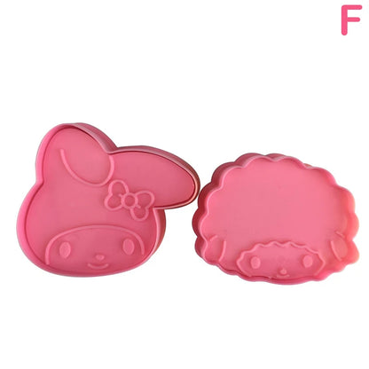 3D Plastic Cookie Cutter Set Mousse Cookie Stamp Pressure Fondant Cake Decoration Baking Tools Party Supply Hello Kitty