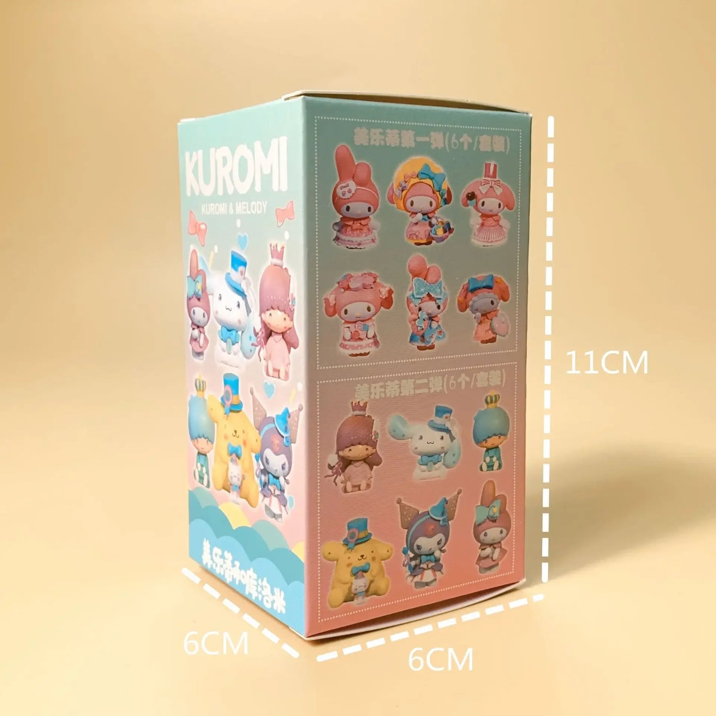 New Sanrio Blind Box Kawaii Kuromi Cinnamoroll My Melody Figures Dolls Blind Bag Toy for Fans Gift 12 Random Styles