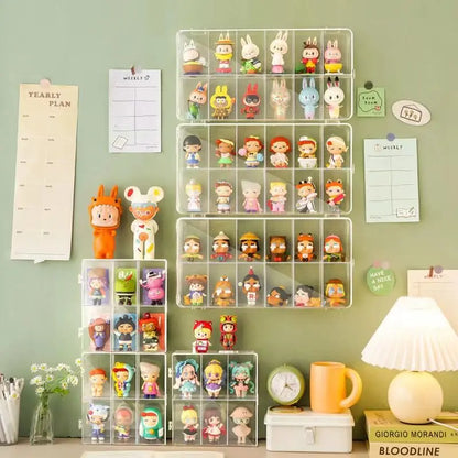 Acrylic Wall Mounted Blind Box, Bubble Mat Display Box, Storage Display Rack, Hand Doll Action Person, Dustproof Storage Cabinet