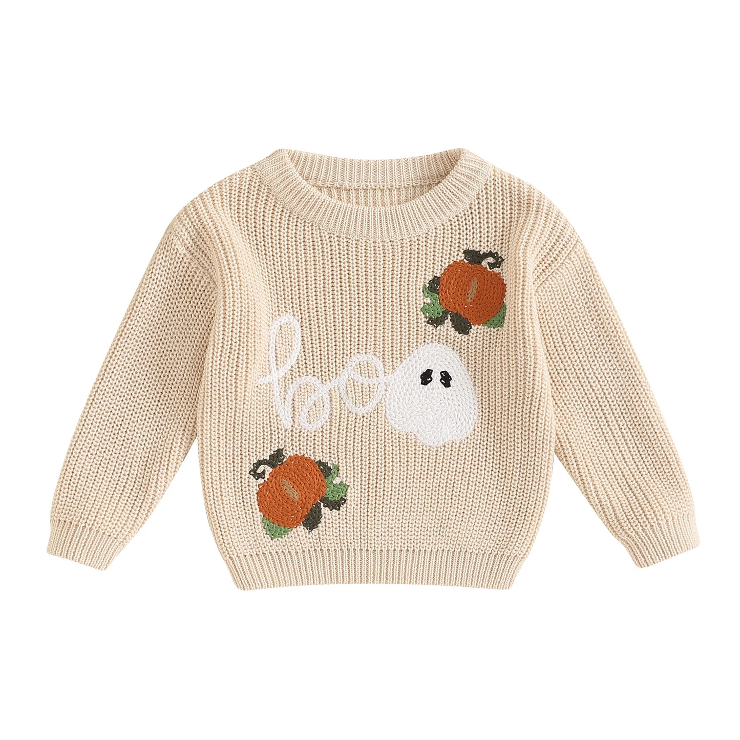 MISOWMNJOY Winter Baby Knitted Clothes for Boys Girls Halloween Sweaters Pumpkin Long Sleeve Crochet Children Pullover Jumper