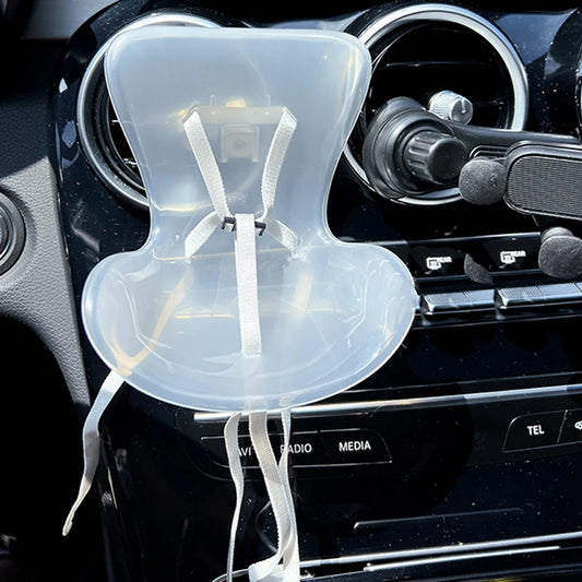 Labubu Car Safety Chair Doll Toy Accessories Car Air Conditioner Air Outlet Aromatherapy Clip Car Safety Seat Ornament Chair