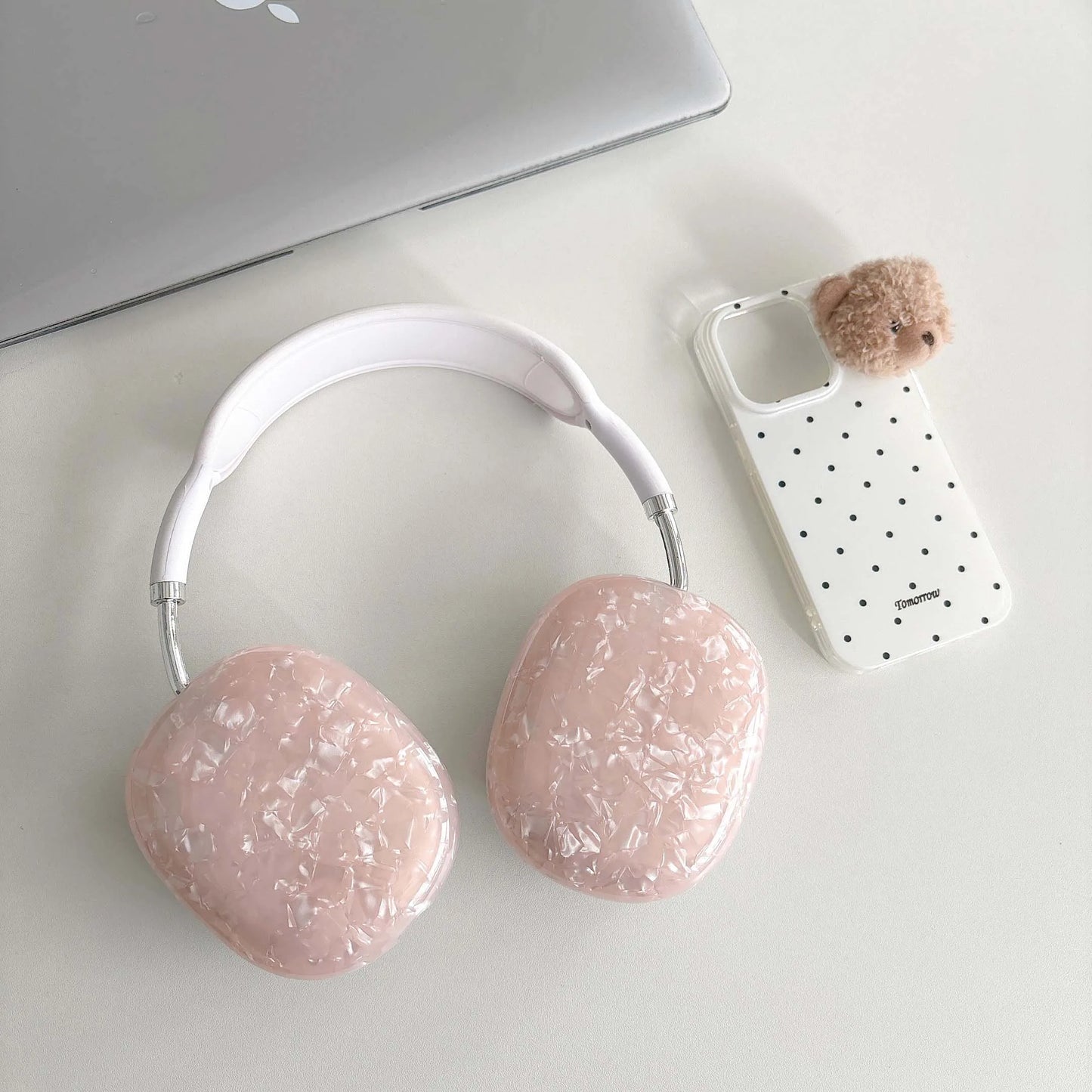 Cool shiny blingbling shell headset earphone case for apple airpods max high quality headphone protector cover for airpodsmax