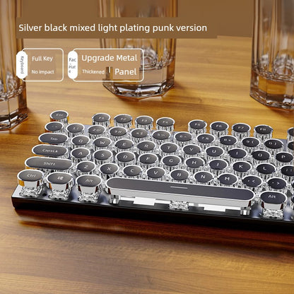 Dazzling E104 Retro Wired Keyclick Mechanical Keyboard