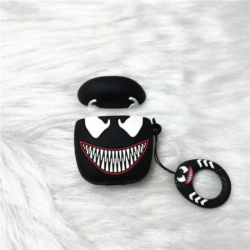 Marvel cartoon venom suitable for airpods bluetooth headphone protective cover airpods 2nd generation silicone protective case