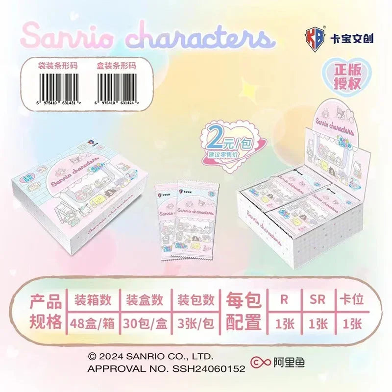 Genuinely Sanrio Card Life Diary Sanrio Family Coolomi Life Diary HelloKitty Pink Cute Anime Card Collection Card Kids Toy Gift